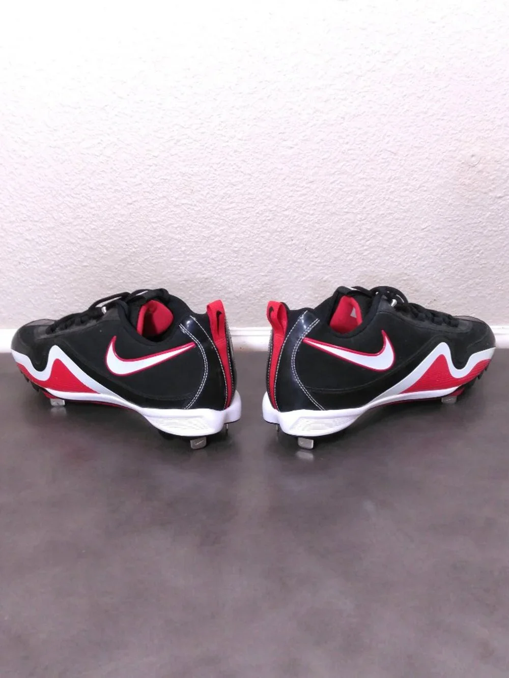 NIKE SLASHER FRAME LITE Baseball Cleats Mens SIZE 13 414990-016 Metal LOW TOP